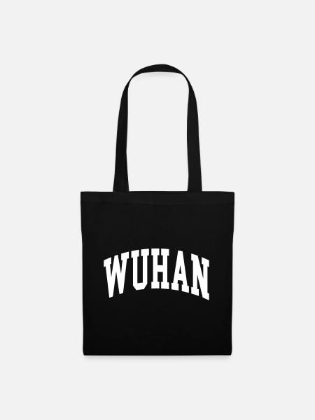Wuhan - Stoffbeutel - Schwarz