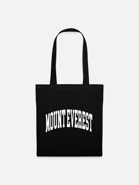 Mount Everest - Stoffbeutel - Schwarz