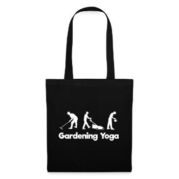 Gardening Yoga Gärtner - Stoffbeutel - Schwarz - Vorne