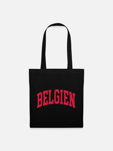 Belgien - Stoffbeutel - Schwarz
