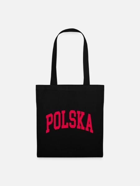 Polska - Stoffbeutel - Schwarz