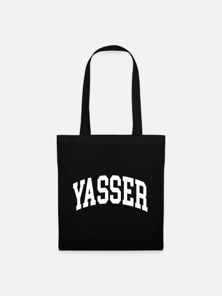 Yasser - Stoffbeutel - Schwarz