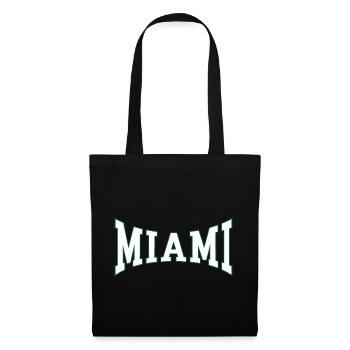 Miami - Stoffbeutel - Schwarz - Vorne