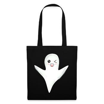 Kawaii Ghost Ghosts Halloween Halloween Costume - Tote Bag - black - Front