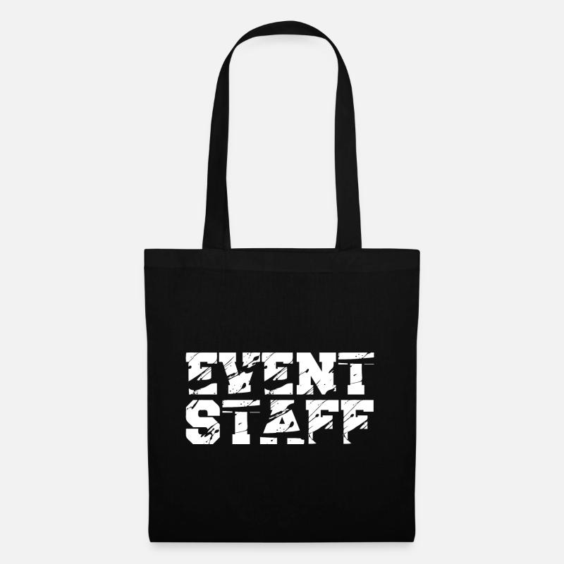 Event Party Planner Staff Eventpersonal Back - Stoffbeutel - Schwarz