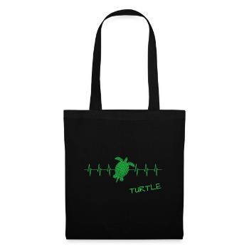Turtle - Stoffbeutel - Schwarz - Vorne