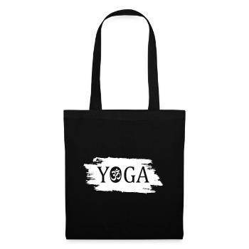 Yoga Om - Stoffbeutel - Schwarz - Vorne