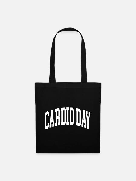 Cardio Day - Stoffbeutel - Schwarz