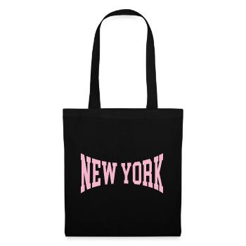 New York - Sac en tissu - noir - Devant