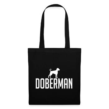 DOBERMAN race chien chien Wilsigns - Sac en tissu - noir - Devant