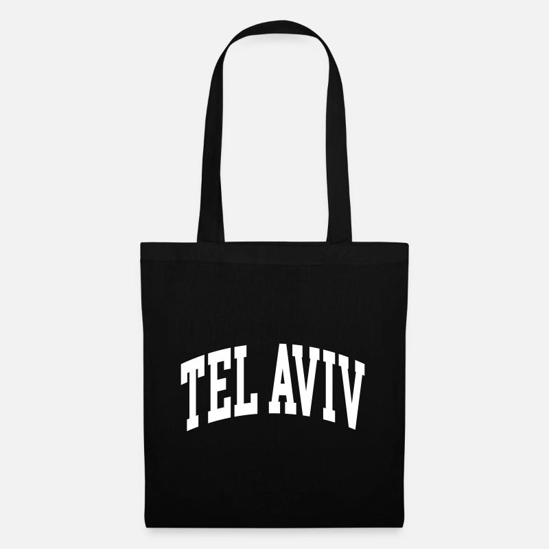 Tel Aviv - Stoffbeutel - Schwarz
