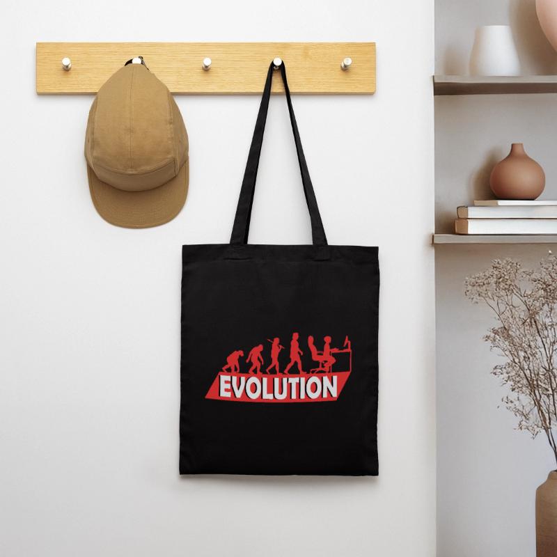 Computer Nerd Programmer Evolution funny Tote Bag