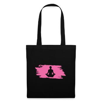 Yoga Om - Stoffbeutel - Schwarz - Vorne