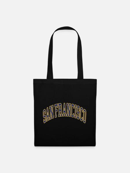 San Francisco - Stoffbeutel - Schwarz