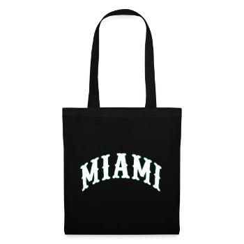 Miami - Stoffbeutel - Schwarz - Vorne