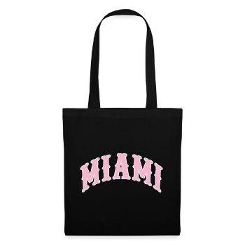 Miami - Stoffbeutel - Schwarz - Vorne