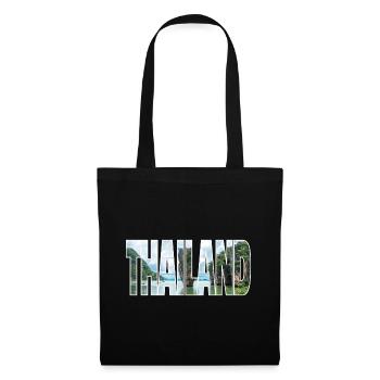 Thaïlande - Sac en tissu - noir - Devant