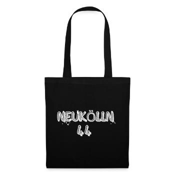 NEUKÖLLN 44 BERLIN LOGO T SHIRT - Stoffbeutel - Schwarz - Vorne