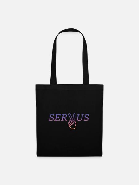 Servus - Stoffbeutel - Schwarz
