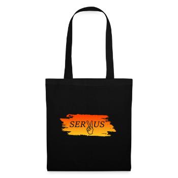 Servus - Stoffbeutel - Schwarz - Vorne