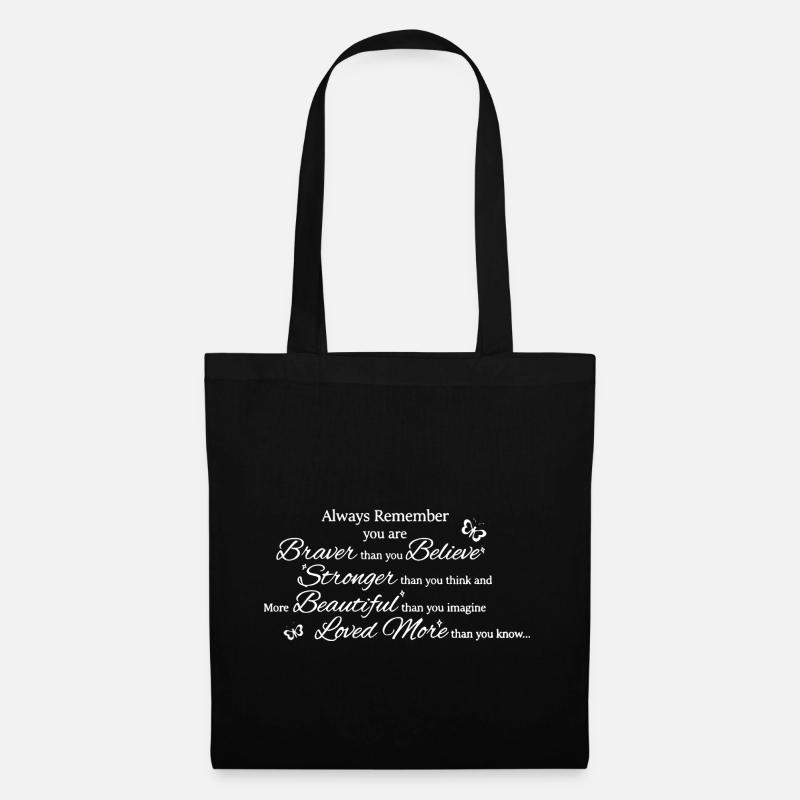 Always Remember you are - Stoffbeutel - Schwarz
