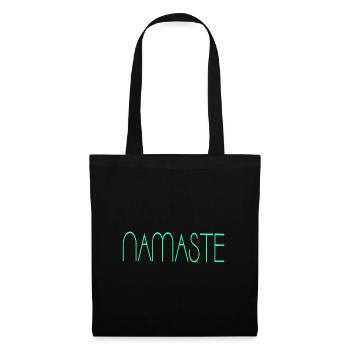 Namaste Yoga Om - Sac en tissu - noir - Devant