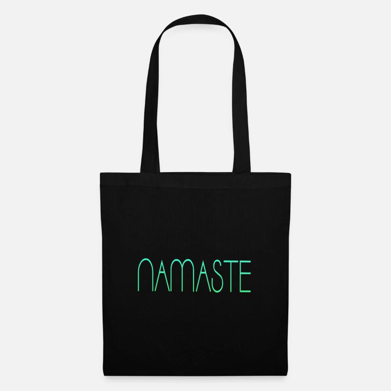Namaste Yoga Om - Stoffbeutel - Schwarz