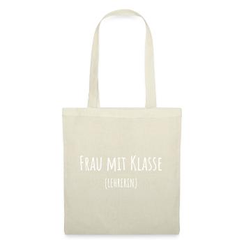 Lehrerin Geschenk - Stoffbeutel - Natur - Vorne