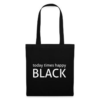 Aujourd’hui Times Happy Black - Sac en tissu - noir - Devant