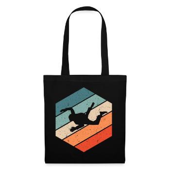Parachute Springer Skydive Retro Vintage Gift - Tote Bag - black - Front