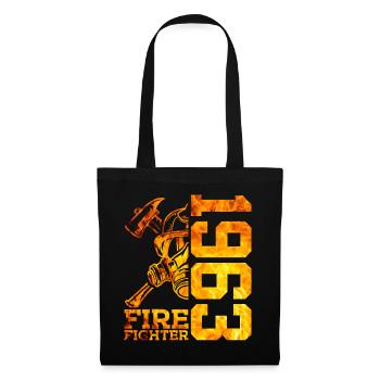 63E ANNIVERSAIRE DE LA BRIGADE DES POMPIERS 1963 - Sac en tissu - noir - Devant