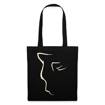 Cat silhouette I cat t shirt - Tote Bag - black - Front