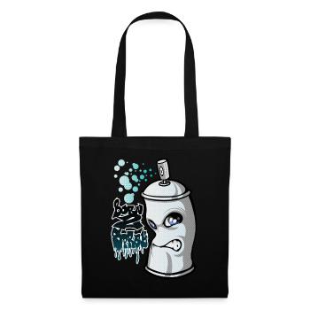 Spray and graffiti - Tote Bag - black - Front
