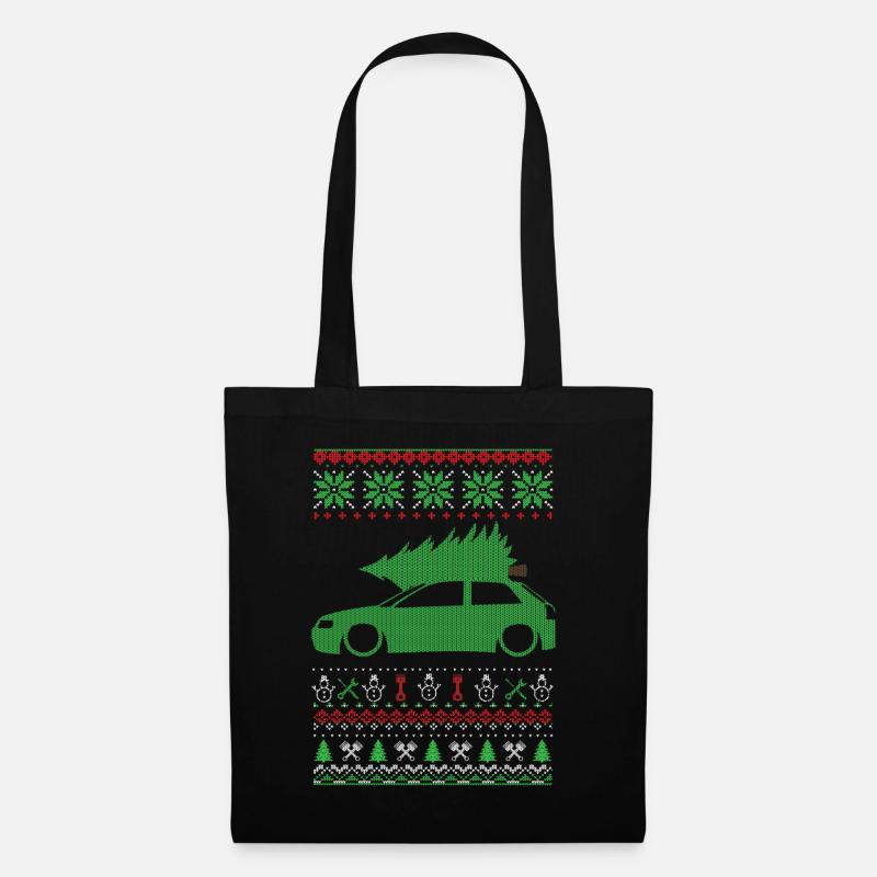 Christmas Ugly Sweater - Stoffbeutel - Schwarz