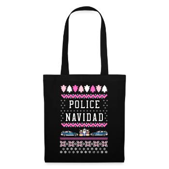 Police Navidad Girls - Tote Bag - black - Front