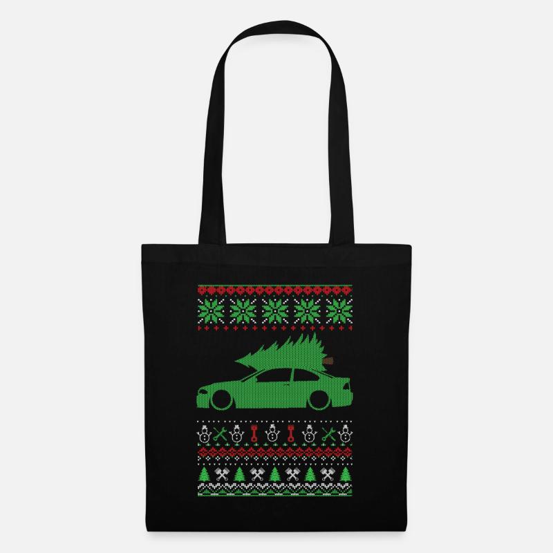 Christmas Ugly Sweater - Stoffbeutel - Schwarz