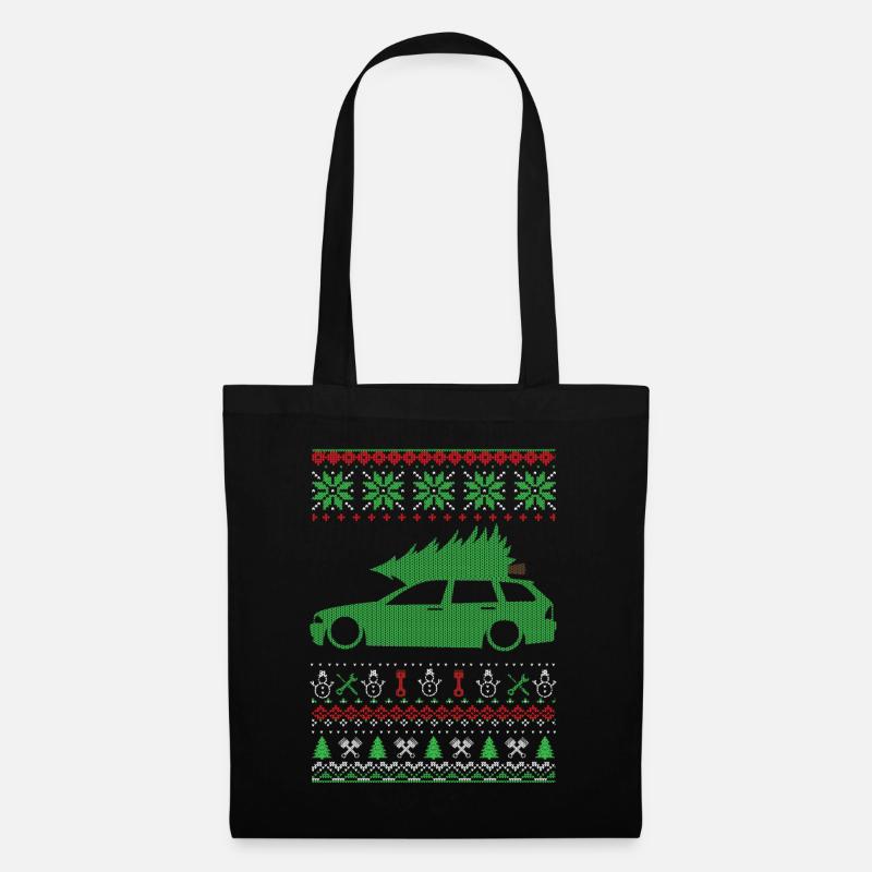 Pull moche de Noël - Sac en tissu - noir