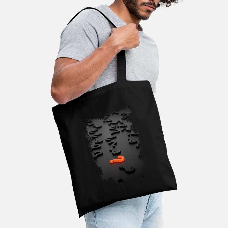 3D design question mark effect Tote Bag