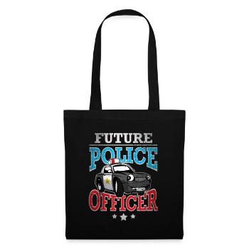Future Police Officer - Stoffbeutel - Schwarz - Vorne