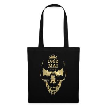 Mai 1962 Totenkopf Gold - Stoffbeutel - Schwarz - Vorne