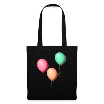 Balloons pastel - Tote Bag - black - Front