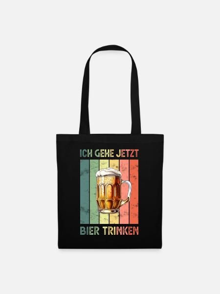 Bier - Stoffbeutel - Schwarz