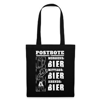 Mon quotidien de facteur - Sac en tissu - noir - Devant