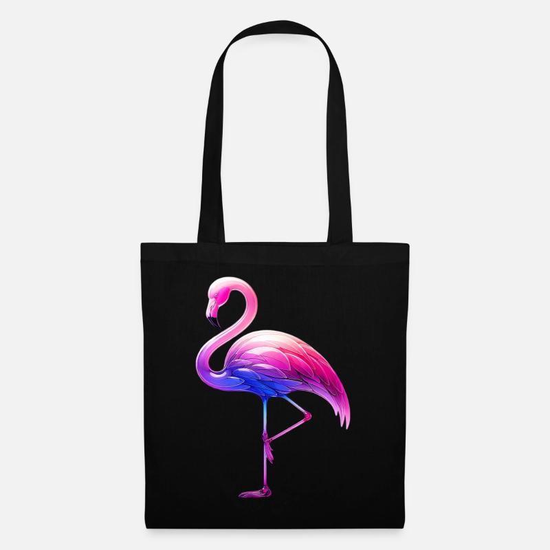 Fenicottero rosa - Borsa di stoffa - nero