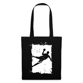 Illustration de destruction d’explosion de lancer de handball - Sac en tissu - noir - Devant