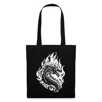 Dragon Fantasy Fire Dragon - Tote Bag - black - Front