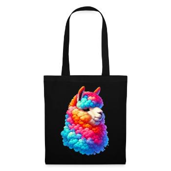 Alpaca - Tote Bag - black - Front