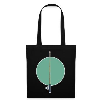 Graphique d’ange - Sac en tissu - noir - Devant