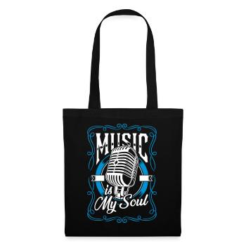 Music is My Soul - Tote Bag - black - Front