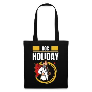 Doc Holiday – Médecin en style fraude sur le temps de travail - Sac en tissu - noir - Devant
